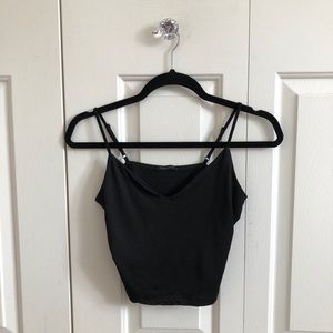 Black tank top